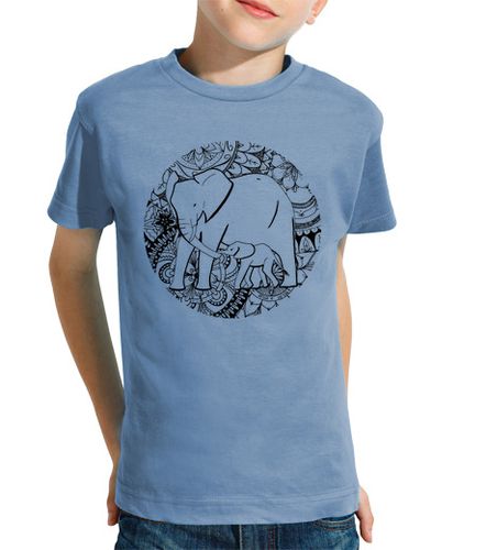 Camiseta niños Careful, Niño, manga corta, celeste laTostadora - latostadora.com - Modalova