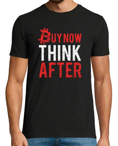 Camiseta bitcoin comprar ahora pensar después - latostadora.com - Modalova