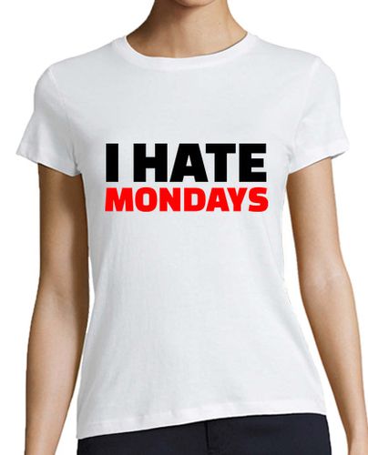 Camiseta mujer odio los lunes - latostadora.com - Modalova
