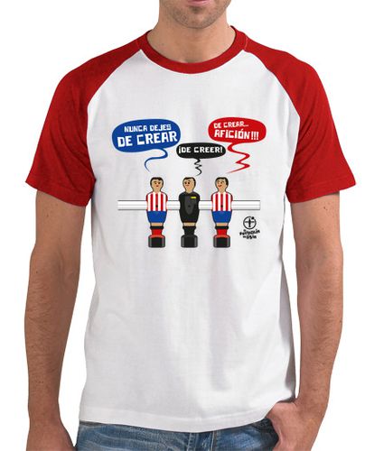 Camiseta Hombre Estilo Béisbol Nunca Dejes de Creer en el Atlético de Madrid laTostadora - latostadora.com - Modalova