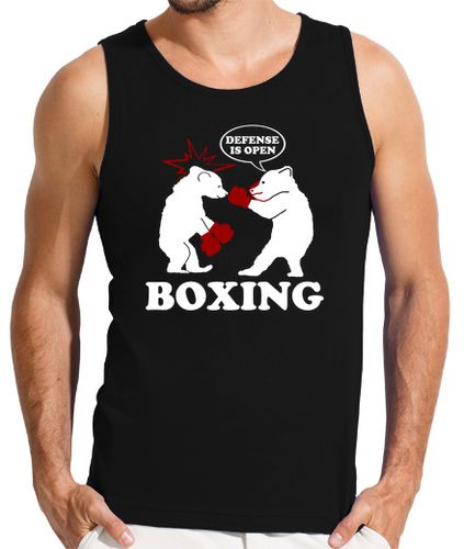 Camiseta Hombre Sin Mangas oso de boxeo laTostadora - latostadora.com - Modalova