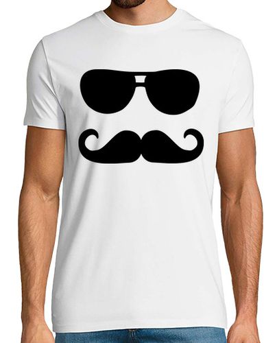 Camiseta Hombre Manga Corta divertidas gafas de sol de bigote laTostadora - latostadora.com - Modalova