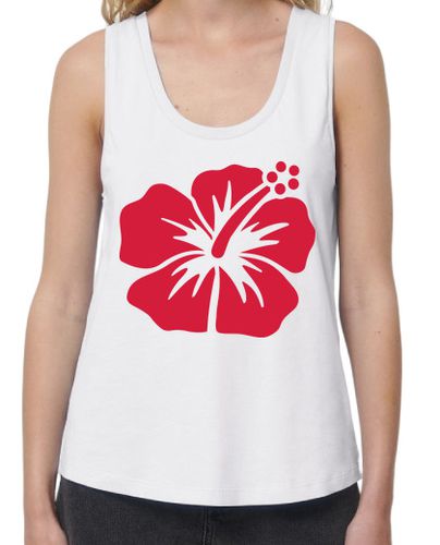 Camiseta mujer hibisco rojo - latostadora.com - Modalova