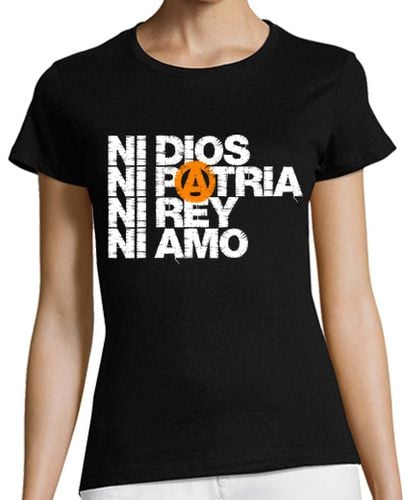 Camiseta mujer Ni Dios Patria Rey Amo laTostadora - latostadora.com - Modalova