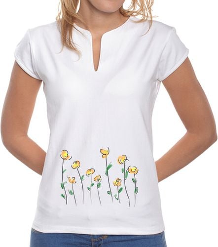 Camiseta Mujer Cuello Mao El jardín laTostadora - latostadora.com - Modalova