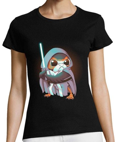 Camiseta mujer El Último Porg - Maestro Jedi, Fuerza laTostadora - latostadora.com - Modalova