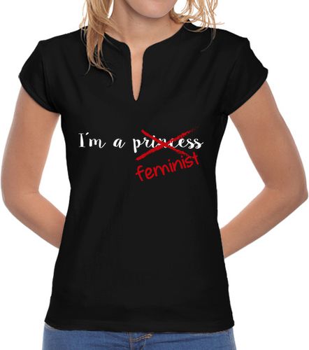 Camiseta Mujer Cuello Mao I'm a princess feminist laTostadora - latostadora.com - Modalova