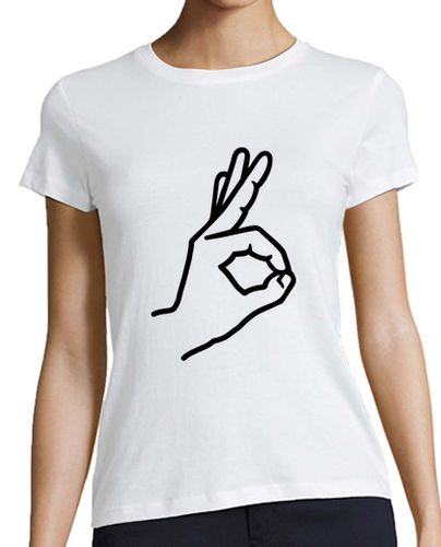 Camiseta mujer dedo de la mano ok - latostadora.com - Modalova