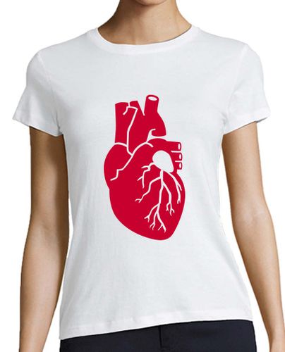 Camiseta mujer órgano rojo del corazón - latostadora.com - Modalova