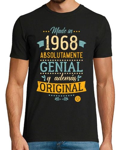 Camiseta Hombre Manga Corta Made in 1968 Absolutamente genial laTostadora - latostadora.com - Modalova