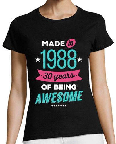 Camiseta mujer Made in 1988 (Mujer) - latostadora.com - Modalova