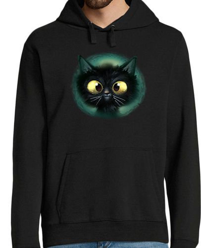 Sudadera Con Capucha Para Hombre gato negro laTostadora - latostadora.com - Modalova