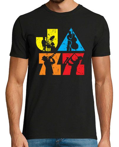 Camiseta logotipo de jazz colorido moderno - latostadora.com - Modalova