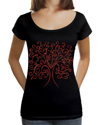 Camiseta Mujer Cuello Ancho Loose Fit árbol de la vida de colores laTostadora - latostadora.com - Modalova