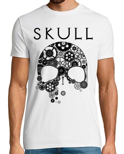 Camiseta Calavera de engranajes en negro laTostadora - latostadora.com - Modalova