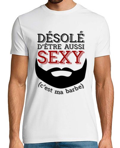 Camiseta Hombre Manga Corta barba atractiva del regalo del humor laTostadora - latostadora.com - Modalova