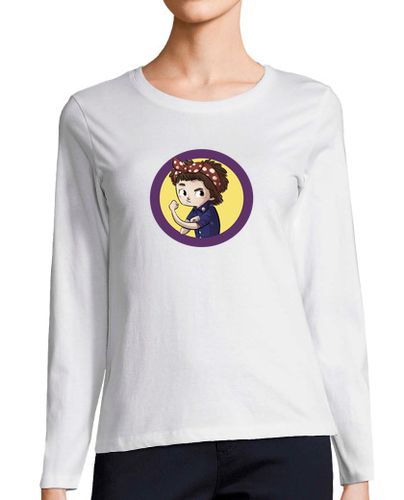 Camiseta Mujer Manga Larga niña feminista laTostadora - latostadora.com - Modalova