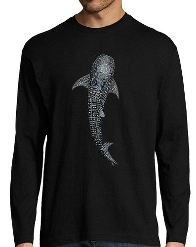 Camiseta Tiburón ballena camiseta hombre manga larga - latostadora.com - Modalova