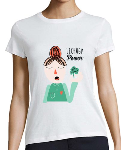 Camiseta mujer Lechuga Power1 white laTostadora - latostadora.com - Modalova