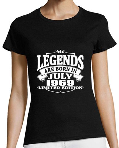 Camiseta mujer Legends are born in july 1969 - latostadora.com - Modalova