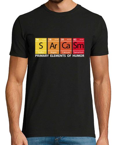 Camiseta Hombre Manga Corta SARCASM US LETRAS BLANCAS (para camis o laTostadora - latostadora.com - Modalova