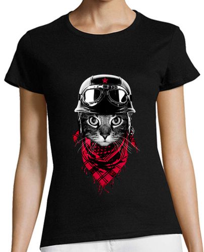 Camiseta mujer gato aventurero - latostadora.com - Modalova