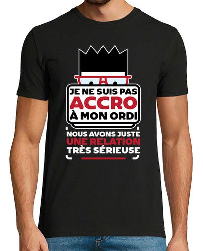 Camiseta Hombre Manga Corta No adicto a mi regalo de equipo laTostadora - latostadora.com - Modalova