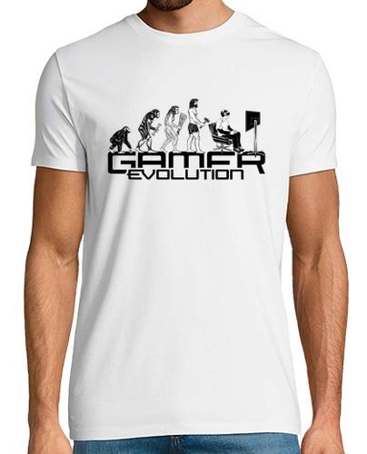 Camiseta Hombre Manga Corta Evolución regalo jugador laTostadora - latostadora.com - Modalova