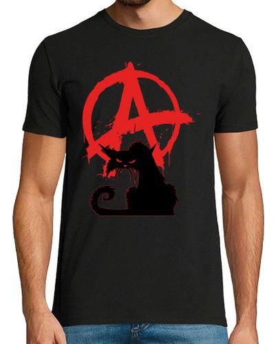 Camiseta camiseta - gato negro anarquista - latostadora.com - Modalova