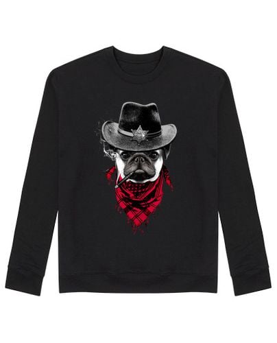 Sudadera Sin Capucha Unisex Pug occidental laTostadora - latostadora.com - Modalova