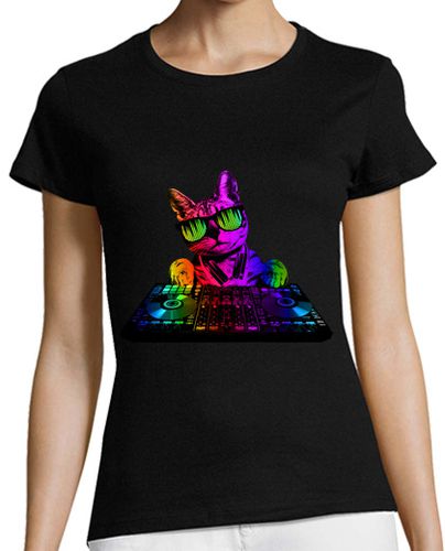 Camiseta mujer gato fresco dj - latostadora.com - Modalova