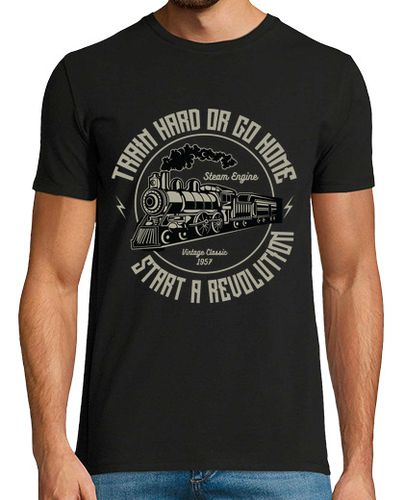 Camiseta Camiseta Locomotoras Trenes Retro Vintage laTostadora - latostadora.com - Modalova