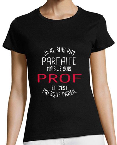 Camiseta Mujer Manga Corta No es perfecto pero prof laTostadora - latostadora.com - Modalova