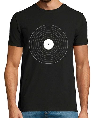 Camiseta Hombre Manga Corta Disco de vinilo geométrico laTostadora - latostadora.com - Modalova