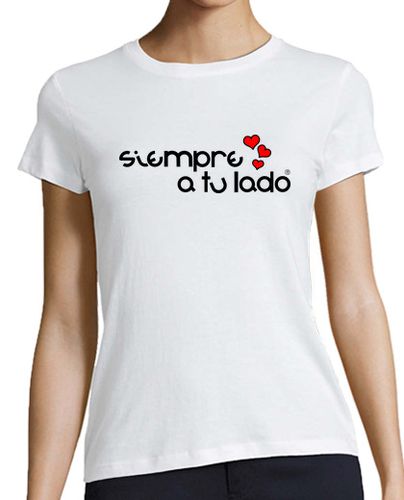 Camiseta mujer SIEMPRE A TU LADO (NEGRO) - latostadora.com - Modalova