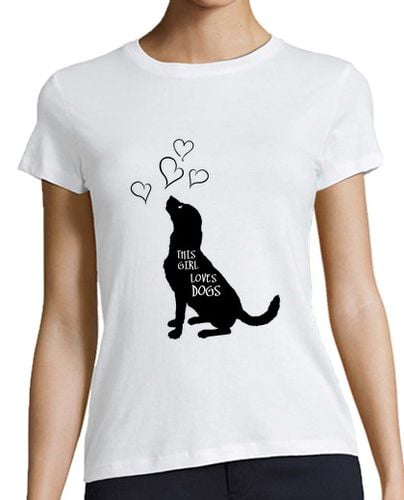 Camiseta mujer esta chica ama a los perros - mascotas laTostadora - latostadora.com - Modalova