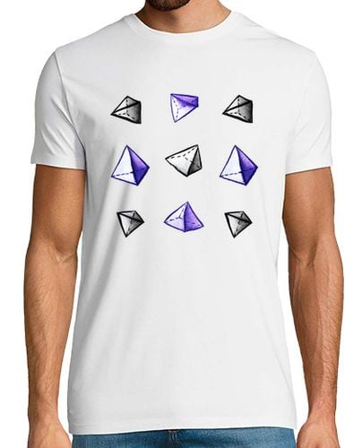 Camiseta Hombre Manga Corta patrón de pirámide geométrica acuarela laTostadora - latostadora.com - Modalova