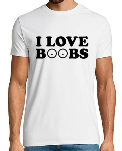 Camiseta Hombre Manga Corta I Love Boobs laTostadora - latostadora.com - Modalova