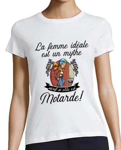 Camiseta mujer la motociclista ideales - latostadora.com - Modalova