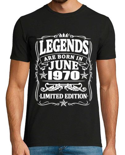 Camiseta leyendas nacidas en junio de 1970 - latostadora.com - Modalova