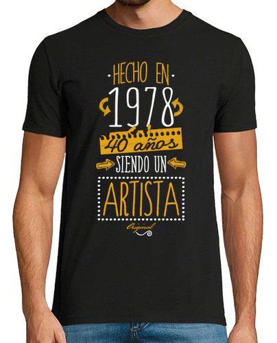 Camiseta 40 años siendo un artista. 1978 - latostadora.com - Modalova