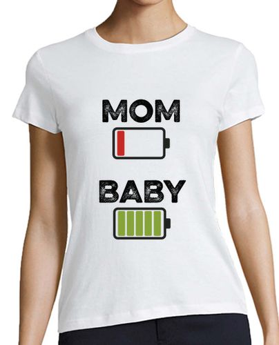 Camiseta mujer MOM BABY color, blanca - latostadora.com - Modalova