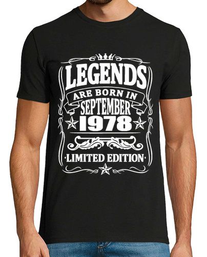 Camiseta Hombre Manga Corta leyendas nacidas en septiembre de 1978 laTostadora - latostadora.com - Modalova