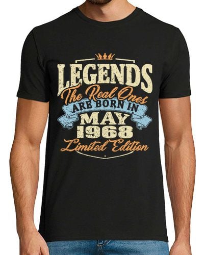 Camiseta Hombre Manga Corta nacido en mayo de 1968 laTostadora - latostadora.com - Modalova