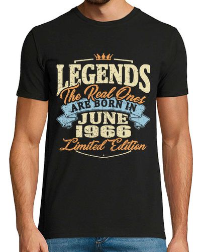 Camiseta Hombre Manga Corta nacido en junio de 1966 laTostadora - latostadora.com - Modalova