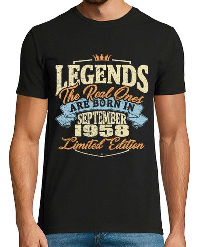 Camiseta Hombre Manga Corta nacido en septiembre de 1958 laTostadora - latostadora.com - Modalova