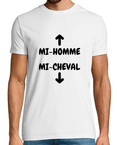 Camiseta La mitad hombre, mitad caballo / humor - latostadora.com - Modalova