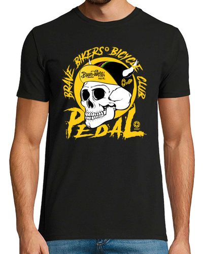 Camiseta Brave Bikers Skull Yellow - latostadora.com - Modalova