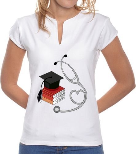 Camiseta Mujer Cuello Mao grado médico laTostadora - latostadora.com - Modalova