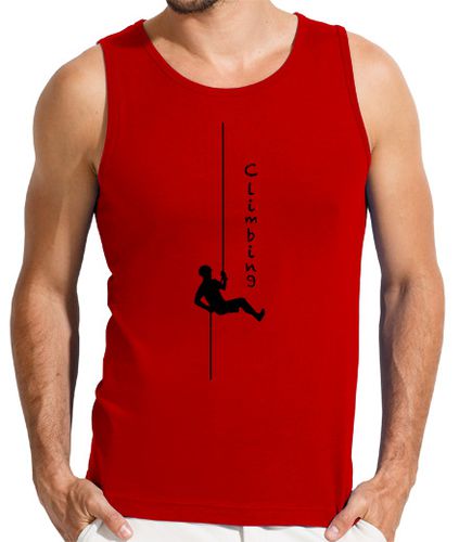 Camiseta Climbing descuelge Hombre, sin mangas, roja - latostadora.com - Modalova